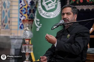 مراسم عزاداری دهه فاطمیه در صحن امام حسن مجتبی علیه السلام