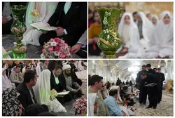 آغاز زندگی مشترک ۶۰ زوج جوان در جوار امام مهربانی‌ها