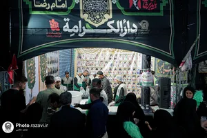 موکب &laquo;دارالکرامه&raquo; امام رضا علیه&zwnj;السلام در ره باغ رضوان