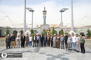 تشرف جمعی از موکب داران اهل سنت آذربایجان غربی به حرم مطهر رضوی