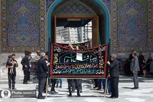 عزاداری تاسوعای حسینی در حرم مطهر رضوی-1