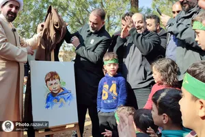 حضور خدام حرم مطهر رضوی بین آوارگان سوری