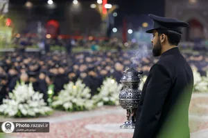 آیین خطبه&zwnj;خوانی شب شهادت امام رضا (ع) در حرم مطهر رضوی