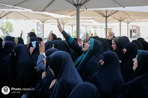 تشرف فعالان فضای مجازی سازمان بسیج مستضعفین به حرم مطهر رضوی
