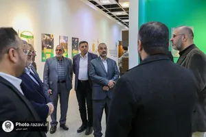 بازدید جمعی از مدیران عتبه حسینی از نمایشگاه رواق خدمت
