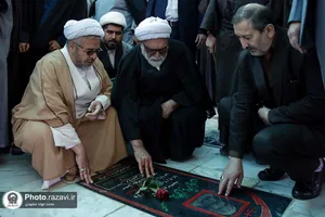 حضور تولیت آستان قدس ضوی در گلزار شهدا شهرستان قوچان