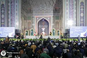 مراسم احیاء شب بیست و یکم ماه رمضان در حرم مطهر رضوی - 1