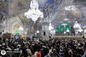 مراسم سالروز پیروزی انقلاب اسلامی در حرم مطهر رضوی