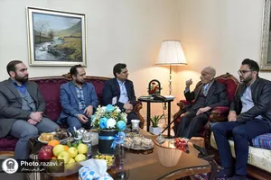 دیدار مدیریت نظارت بر موقوفات آستان قدس رضوی با رضاقلی قهرمان