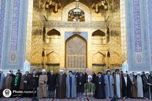 آیین خطبه هشتمین سالگرد ارتحال آیت الله واعظ طبسی در حرم مطهر رضوی