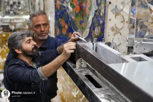 اصلاح نورپردازی روضه منور رضوی