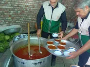 میزبانی خادم‌یاران شهرستان ملکان از زائران اربعین حسینی/ گزارش تصویری