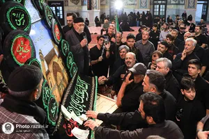 عزاداری سنتی شب چهارم محرم در &laquo;حسینیه حرم&raquo;