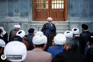 حضور تولیت آستان قدس رضوی در مدرسه دارالعلم