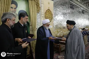 اعطای احکام سرکشیک&zwnj;ها و معاونان کشیک خدام حرم مطهر رضوی
