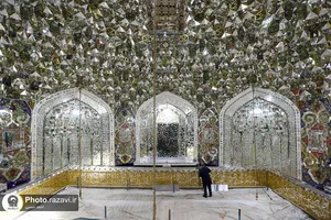 اصلاح نورپردازی روضه منور رضوی