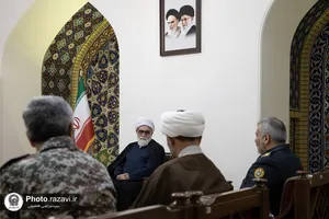 دیدار فرمانده منطقه پدافند هوایی شمال شرق کشور با تولیت آستان قدس رضوی