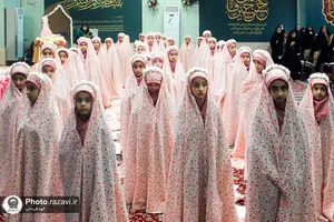مراسم جشن تکلیف دختران در مجتمع مهدیه مشهد