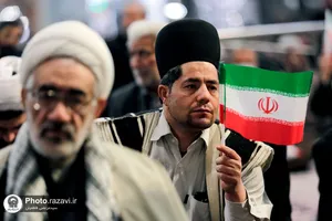 مراسم سالروز پیروزی انقلاب اسلامی در حرم مطهر رضوی