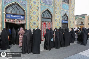 حضور پرشور مردم پای صندوق های رای در حرم مطهر رضوی -2