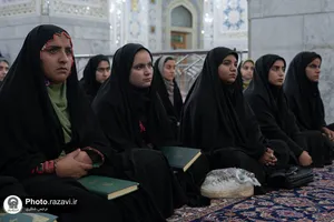 تشرف دانشجویان ایرانشهر به حرم مطهر رضوی