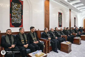 تشرف کاروان سفیران امام رئوف علیه&zwnj;السلام به حرم امامین عسکریین علیهماالسلام 