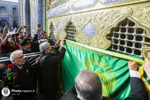 آئین اذن اعزام کاروان های زیر سایه خورشید در حرم مطهر رضوی