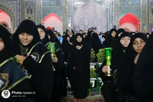 آئین خطبه&zwnj;خوانی شب عاشورا در حرم مطهر رضوی-1