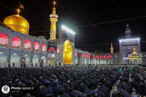 مراسم شام غریبان امام رضا علیه&zwnj;السلام در حرم مطهر رضوی