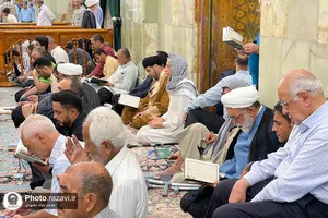 تشرف تولیت آستان قدس رضوی به حرم مطهر امیرالمومنین علیه&zwnj;السلام