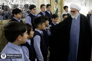 نکوداشت مقام معلم در حرم مطهر رضوی