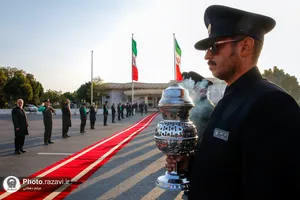 استقبال از شیوخ عشایر عراق در فرودگاه شهید هاشمی&zwnj;نژاد مشهد - 1