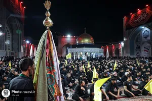 عزاداری شیعیان افغانستانی در حسینیه حرم