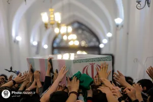 مراسم وداع با شهید گمنام دفاع مقدس در اعتکاف نوجوانان
