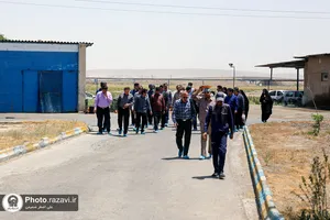 بازدید کارکنان و خدام حرم مطهر از شرکت فرآورده&zwnj;های لبنی رضوی