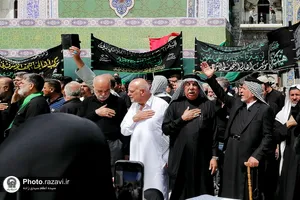 عزاداری روز شهادت جوادالائمه علیه&zwnj;السلام در حرم مطهر رضوی