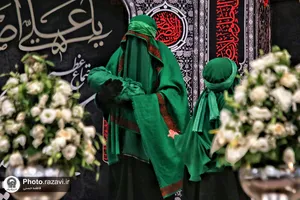 مراسم شیرخوارگان حسینی در حرم مطهر رضوی