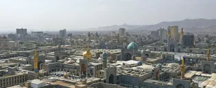 عکس با کیفیت : تصویر هوایی از حرم امام رضا علیه السلام