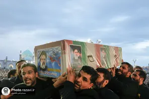 وداع با پیکر رئیس&zwnj;جمهور شهید و همراهان در مشهدالرضا&zwnj;&zwnj;علیه السلام -1