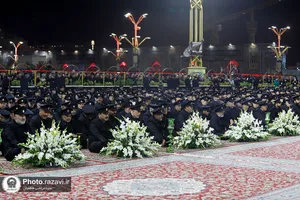 آیین خطبه&zwnj;خوانی شب شهادت امام رضا (ع) در حرم مطهر رضوی