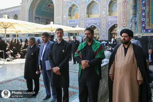بزرگداشت مرحوم سید رضا موید در حرم مطهر رضوی