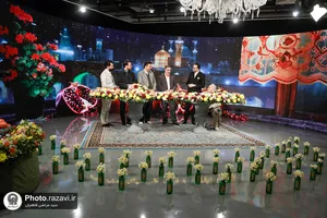 ضبط برنامه تلویزیونی شب یلدا در حرم مطهر رضوی