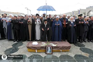 تشییع پیکر آیت الله شیخ حبیب الله احمدی