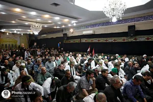 آیین بدرقه بیست و سومین کاروان پیاده مشهد - کربلا