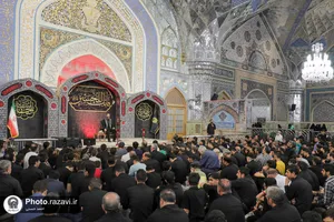 مراسم عزاداری شهادت امام سجاد علیه السلام در حرم مطهر رضوی