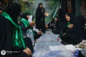 موکب کفشداران حرم مطهر رضوی در شهر ملک آباد