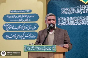 مراسم تشییع شهیده معصومه کرباسی در حرم مطهر رضوی