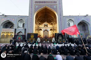 آیین تعویض پوش ضریح منور رضوی در آستانه ماه محرم