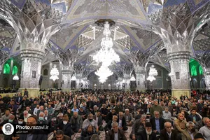 مراسم میلاد امام حسن عسکری(علیه&zwnj;السلام) در حرم مطهر رضوی