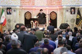 عزاداری روز شهادت امام صادق علیه‌السلام در حرم مطهر رضوی